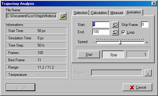 Dynamics Animation dialog box