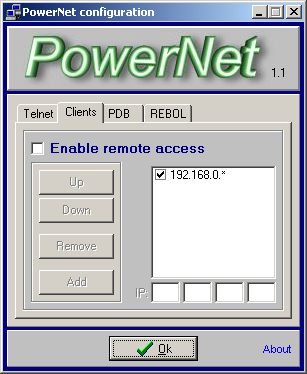 Client filtering configuration