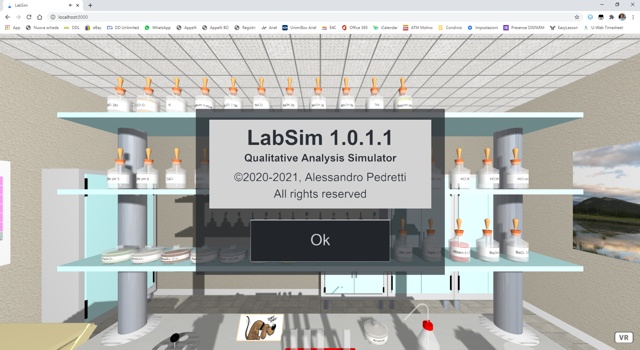 LabSim start screen