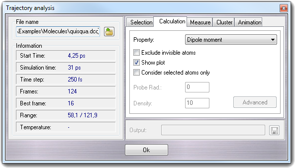 Calculation tab