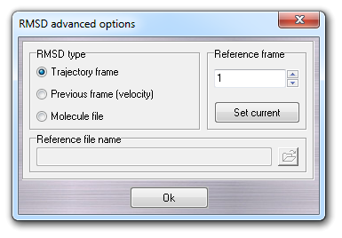 RMSD advanced options