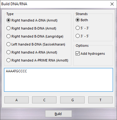 Build DNA/RNA
