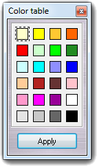 Color table