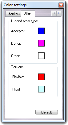 H-bonds settings