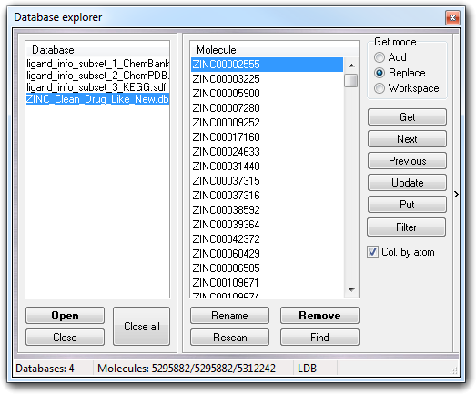 Database explorer