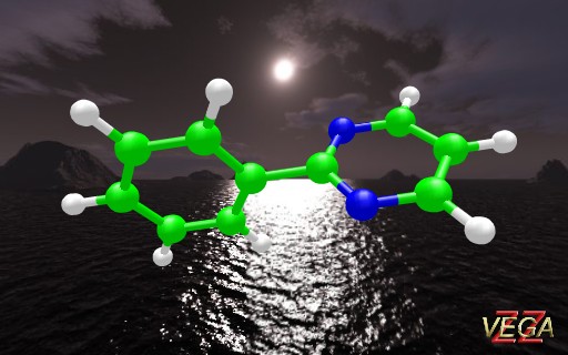 Molecule with background