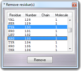 Remove residue(s)