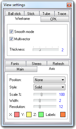 Font settings