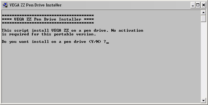 VEGA ZZ Pen Drive Installer