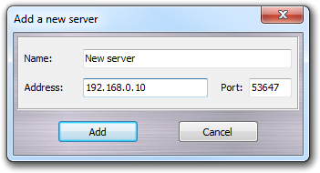 Add a new server